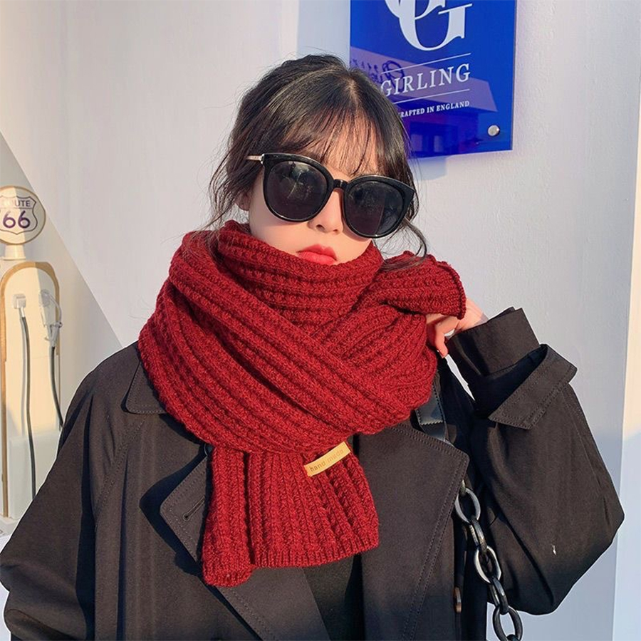 Thick Cable Knit Warm Cashmere - Wool Scarf Men 리뷰 및 가격