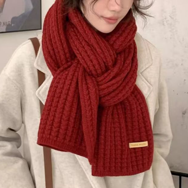 Thick Cable Knit Warm Cashmere - Wool Scarf Men 리뷰 및 가격