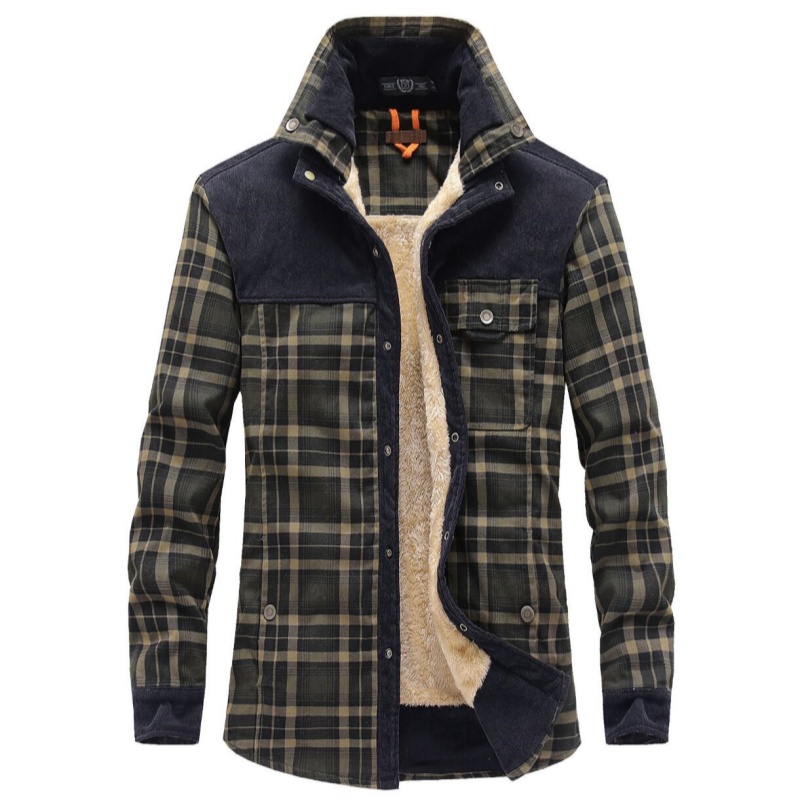Men's Jackets Winter Windproof - Flannel Shirt Lined 리뷰 및 가격