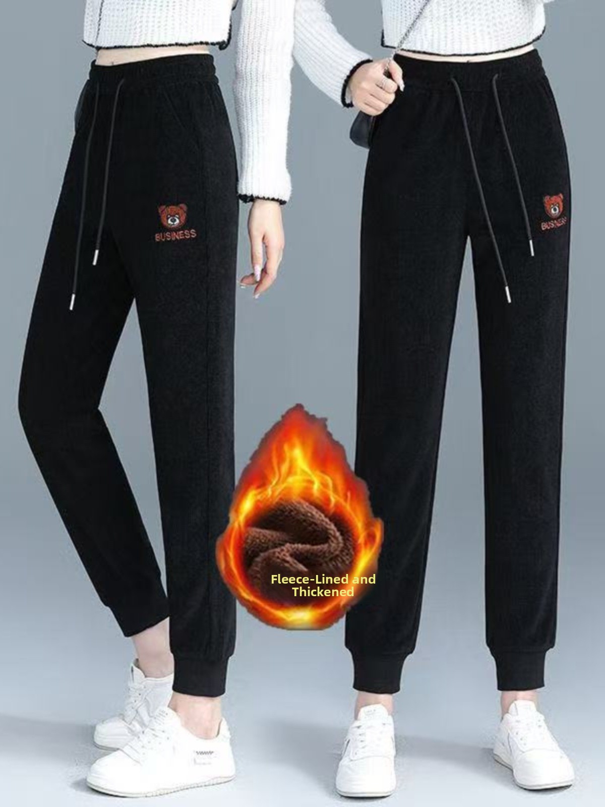 High Waist Fleece Lined Thick  - Corduroy Pant Warm 리뷰 및 가격