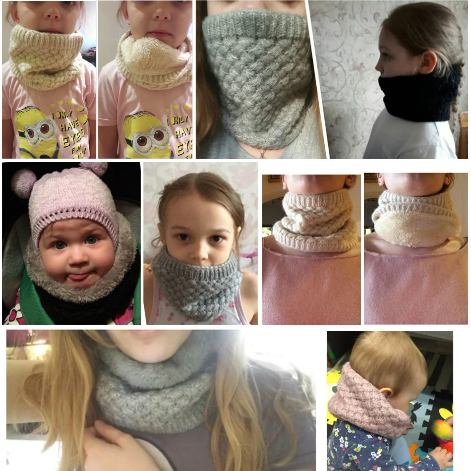 Kids Girls/Boys Winter Knitted - Neck Gaiter Fleece 리뷰 및 가격
