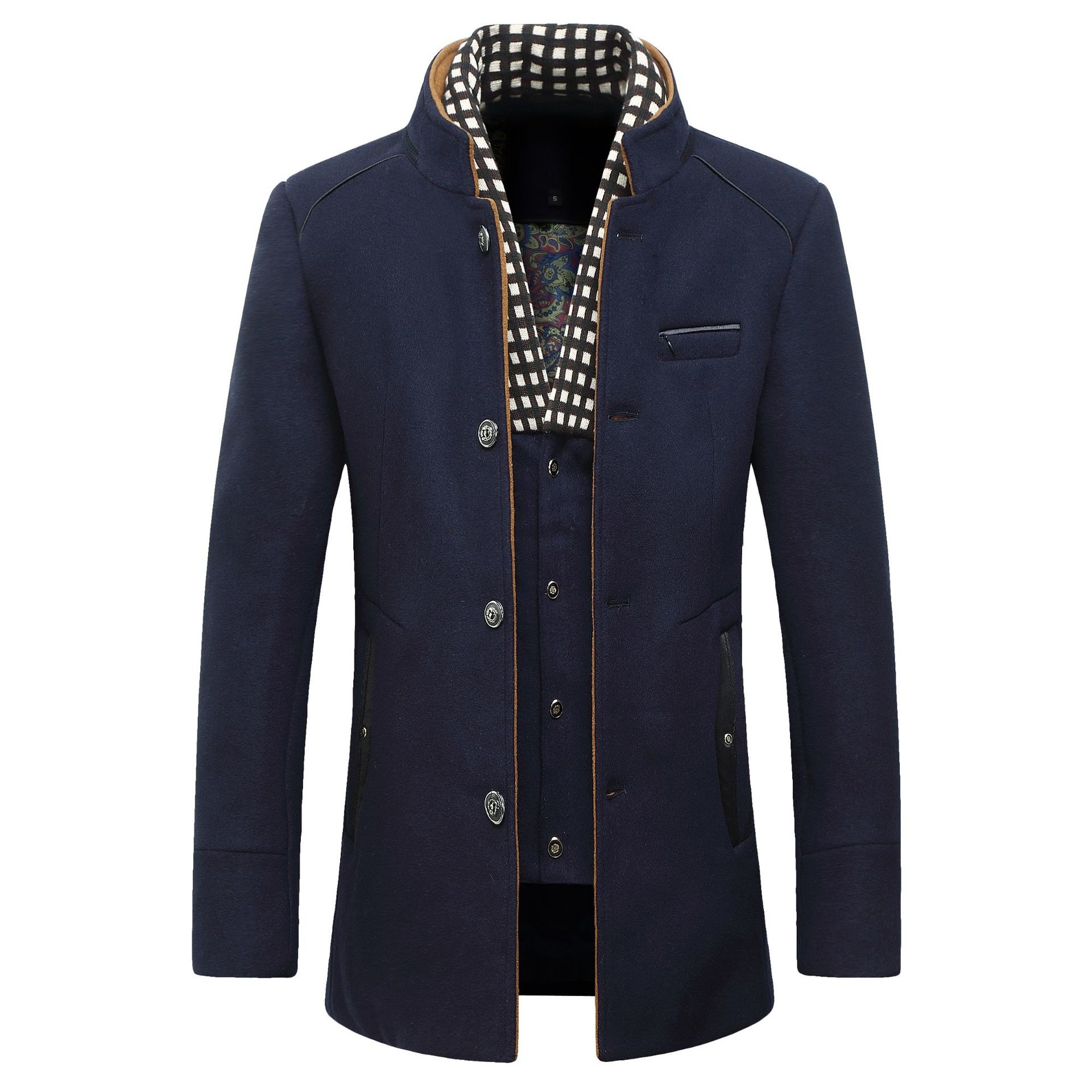 Fashion Men's Wool jacket Clas - Wool Coat Peacoat 리뷰 및 가격