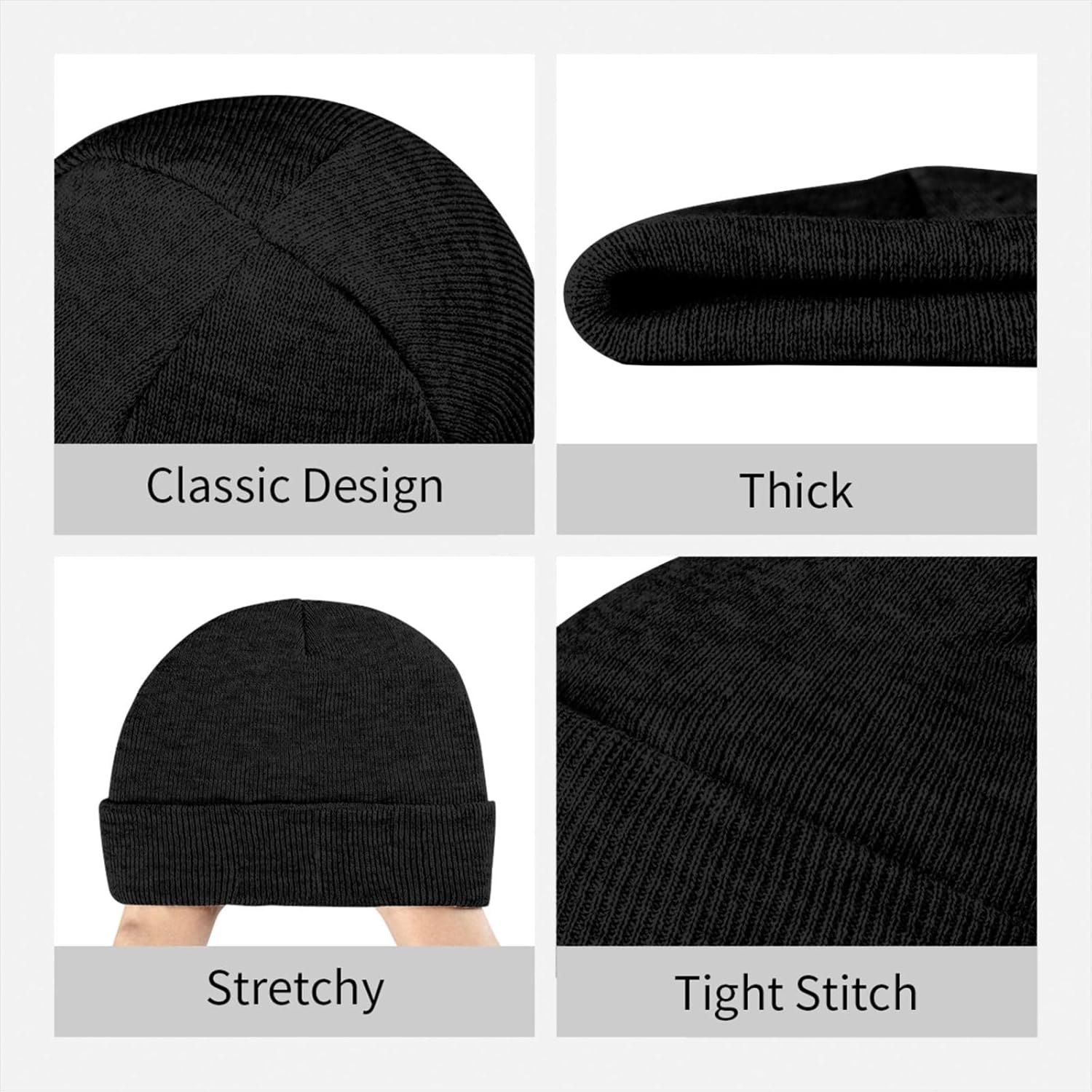 Beanie for Men, Stretchable Kn - Knit Beanie Hat Warm 리뷰 및 가격