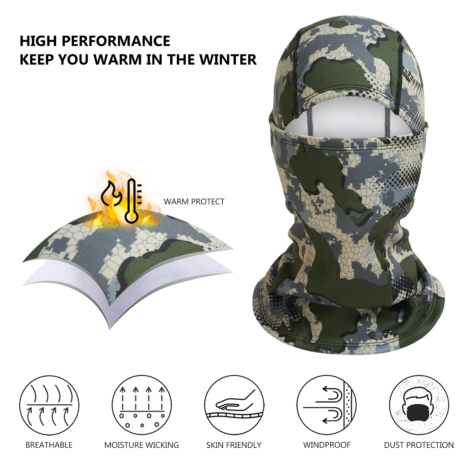 Bassdash Men Women Ninja Hood  - Neck Gaiter Fleece 리뷰 및 가격