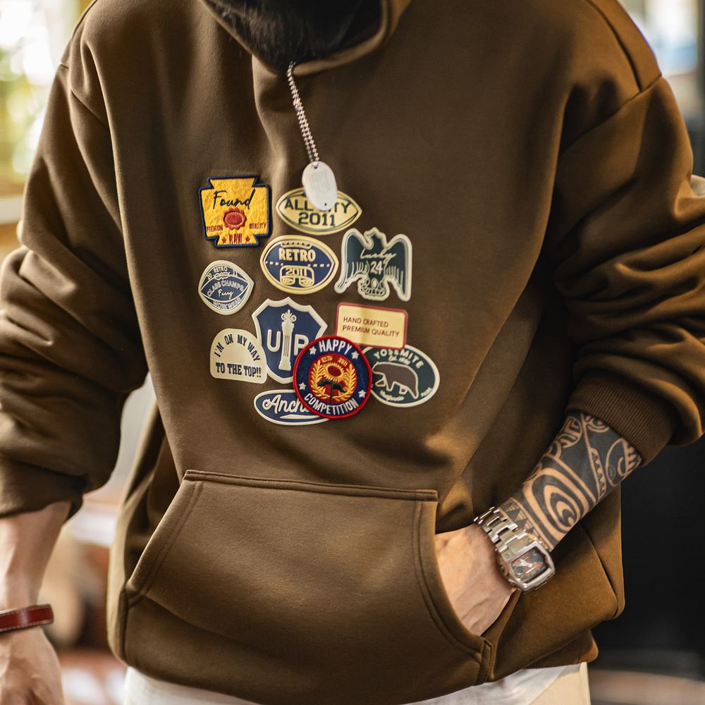 Maden Vintage Men's Embroidere - Sherpa Hoodie Fleece 리뷰 및 가격