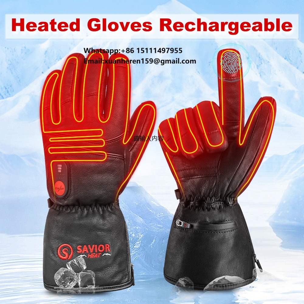 Heated Leather Gloves Men Wome - Hand Warmer Electric 리뷰 및 가격
