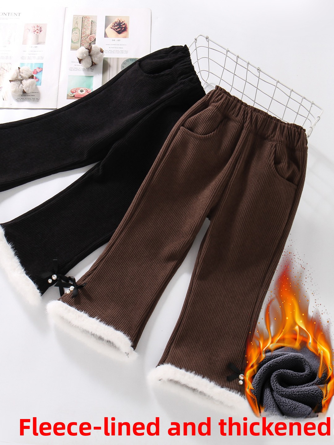 Thiened Fce Children's Bell Bo - Corduroy Pant Warm 리뷰 및 가격