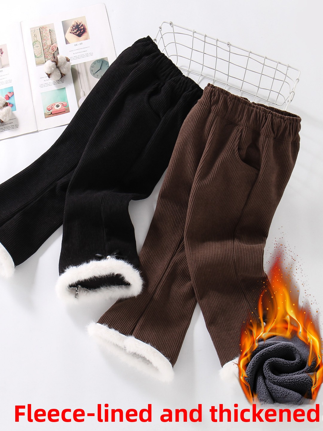 Thiened Fce Children's Bell Bo - Corduroy Pant Warm 리뷰 및 가격