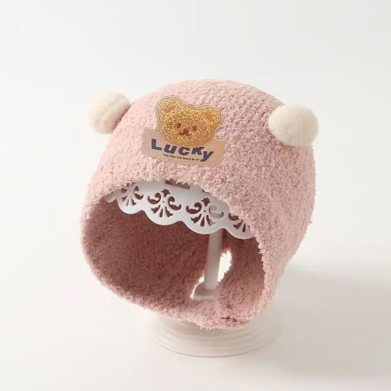Cute Bear Baby Ear Protection  - Knit Beanie Hat Warm 리뷰 및 가격