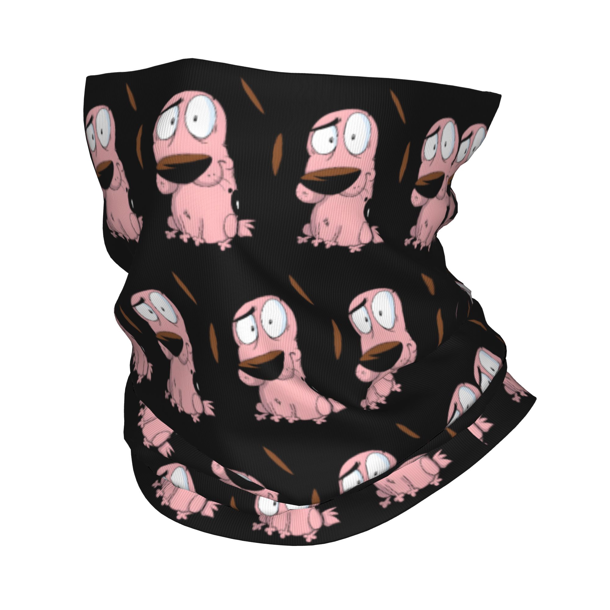Custom Cartoon Courage Dog Win - Neck Gaiter Fleece 리뷰 및 가격