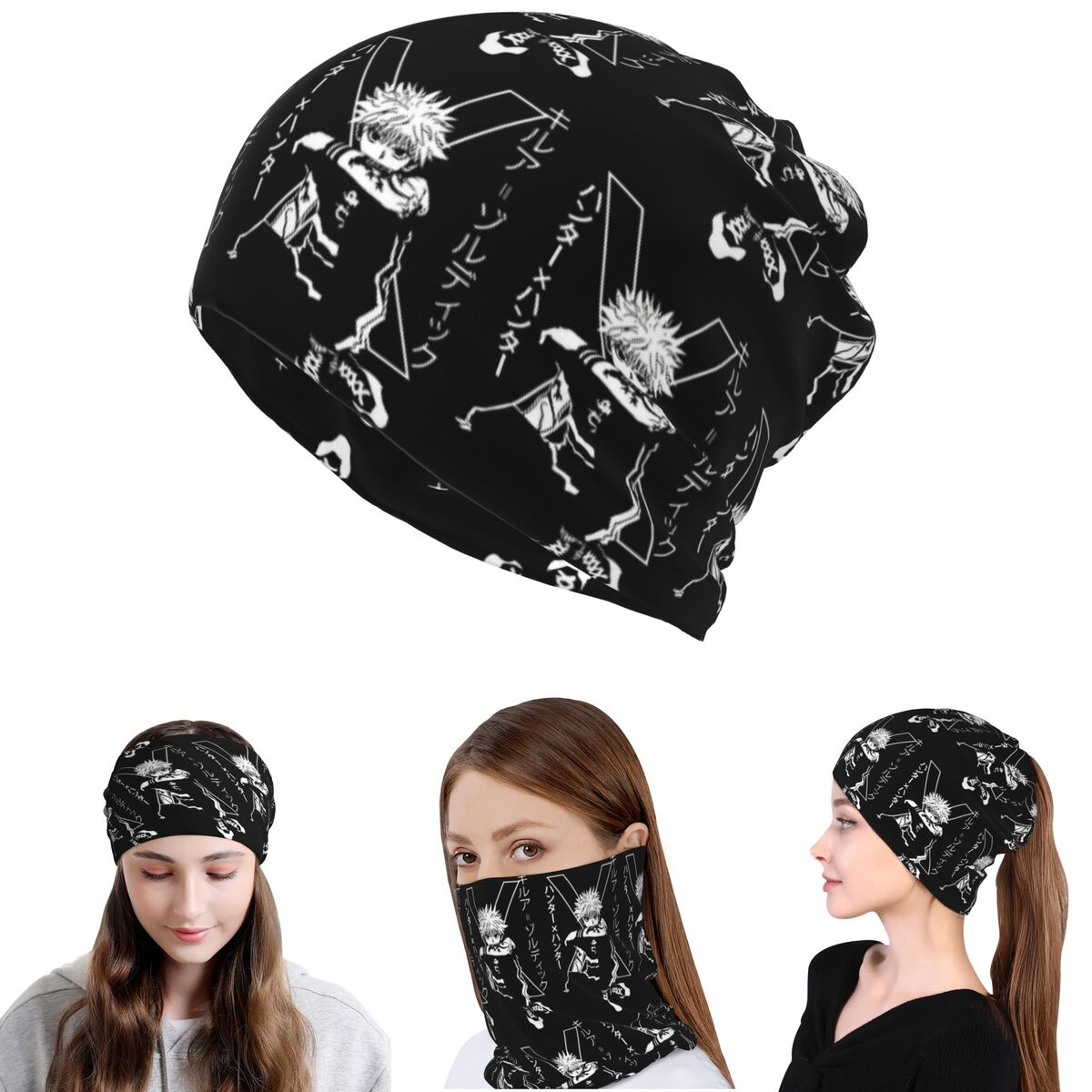 Killua Zoldyck Anime HXH Hunte - Knit Beanie Hat Warm 리뷰 및 가격