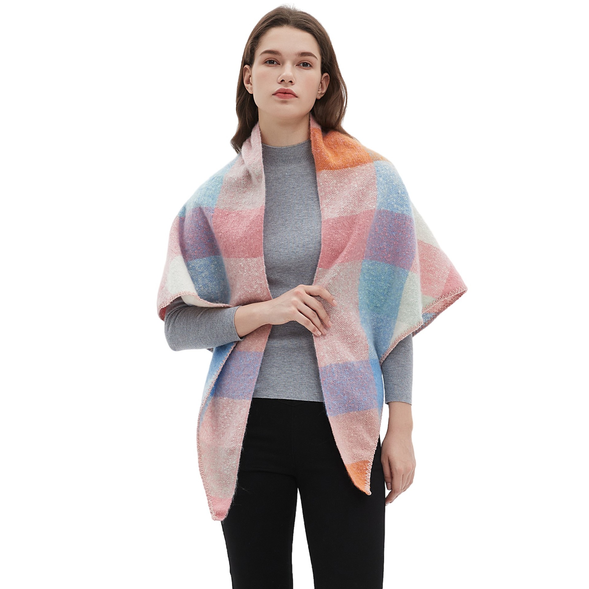 Women's Plaid Scarf Shawl  Sho - Shawl Wrap Winter 리뷰 및 가격