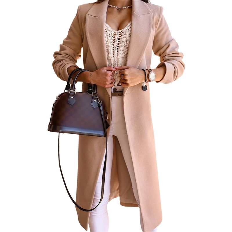A24F-Women Long Wool Coats For - Wool Coat Peacoat 리뷰 및 가격