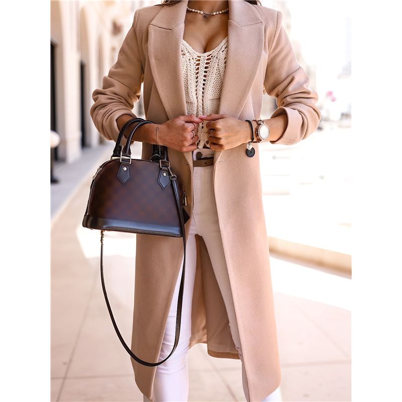 A24F-Women Long Wool Coats For - Wool Coat Peacoat 리뷰 및 가격