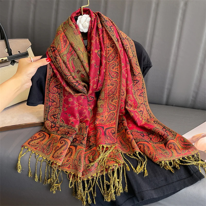 Tassel Blanket Design Thick Pa - Cashmere Pashmina Wrap 리뷰 및 가격