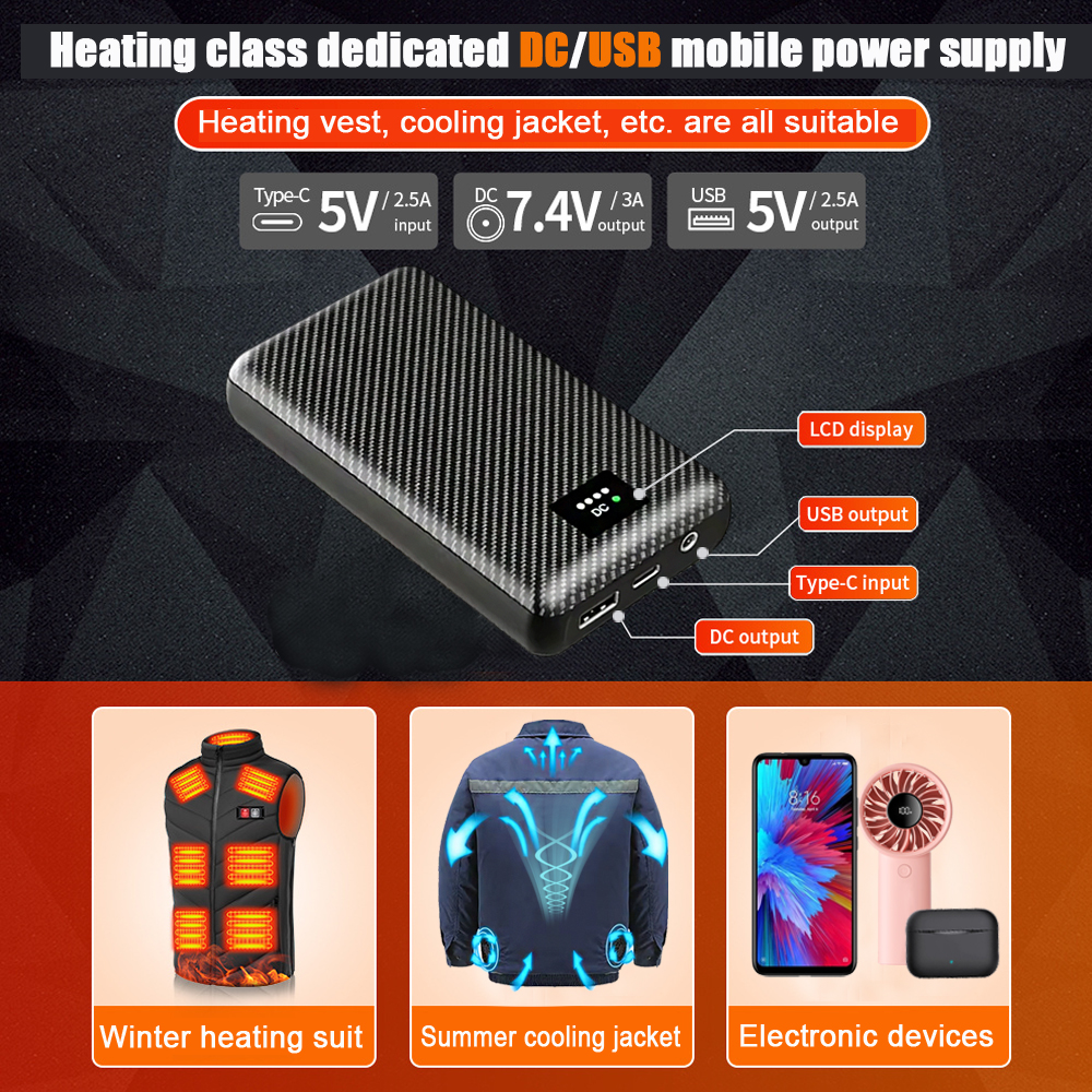 Ranwomen 30000/40000mAh Powerb - Heated Vest Battery 리뷰 및 가격