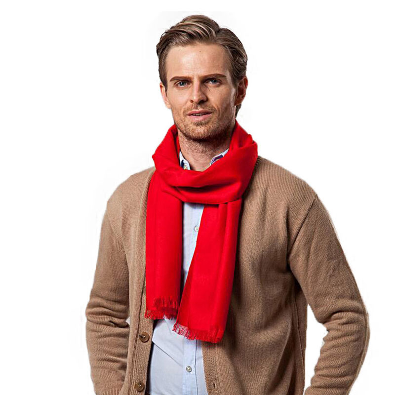Fashion Winter Solid Color Men - Wool Scarf Men 리뷰 및 가격