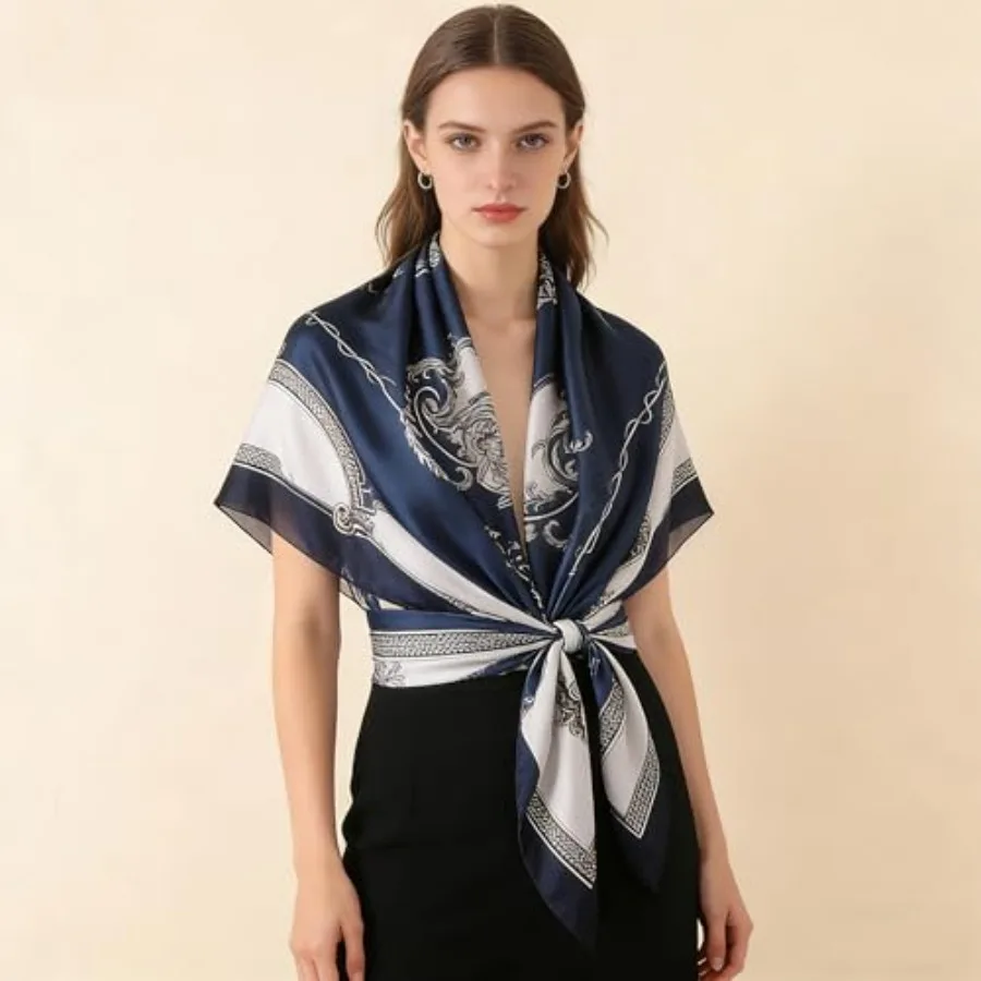 Silk Scarf Mulberry Silk Fashi - Shawl Wrap Winter 리뷰 및 가격