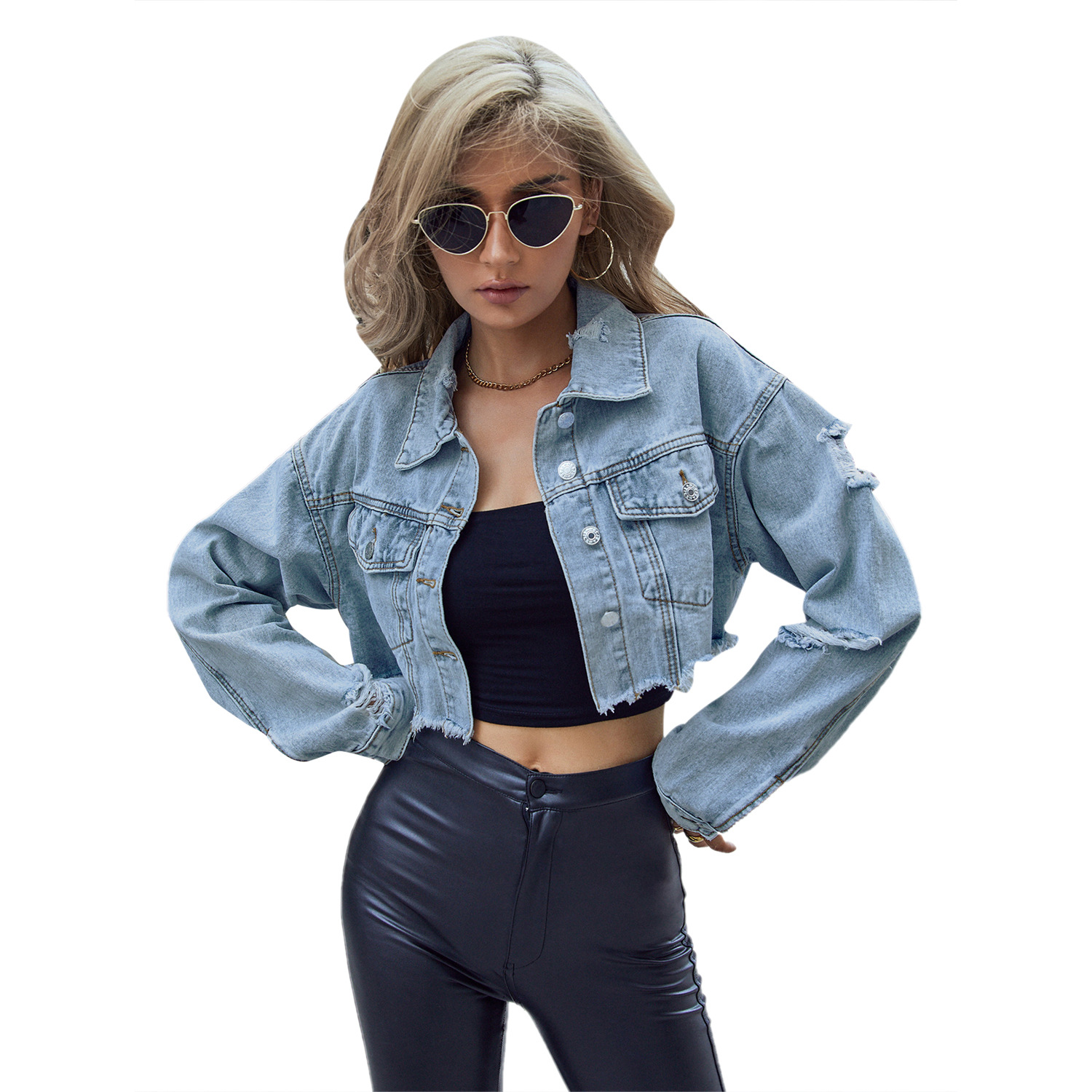 Women Denim Coats Solid Short  - Down Jacket Packable 리뷰 및 가격