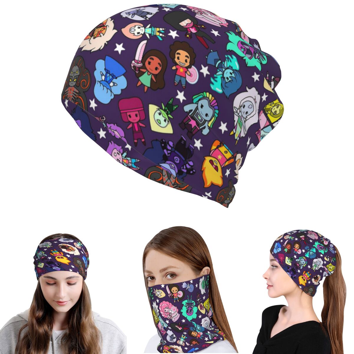 Crystal Gems Steven Universe B - Knit Beanie Hat Warm 리뷰 및 가격