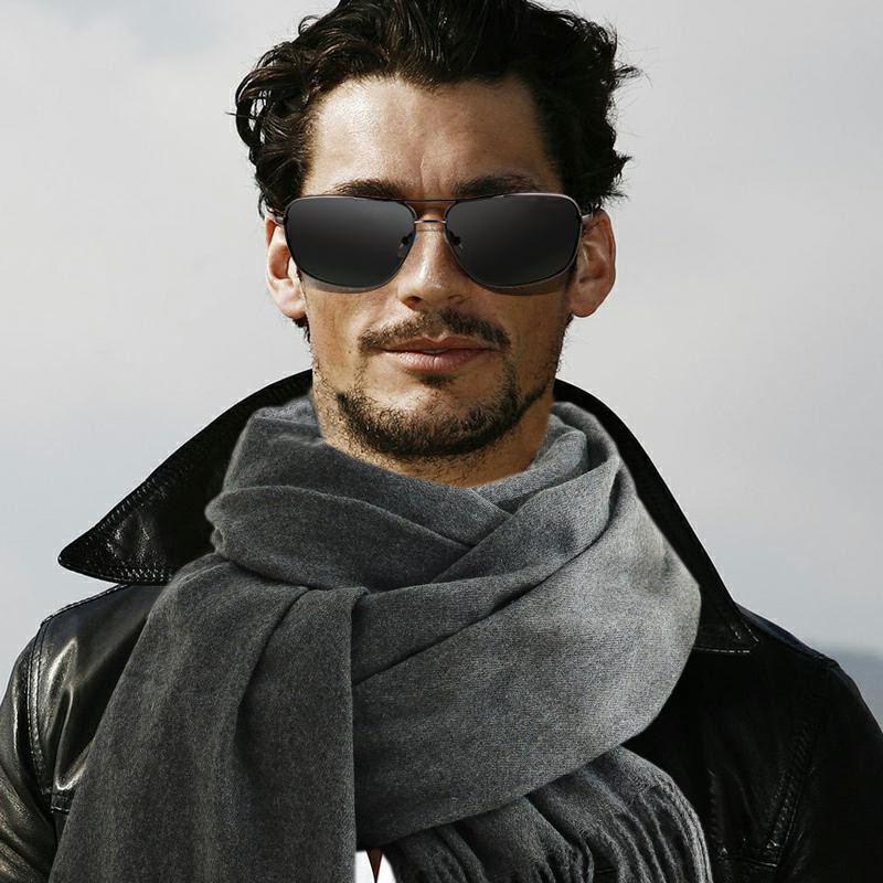Fashion Scarf Man Winter Warm  - Wool Scarf Men 리뷰 및 가격