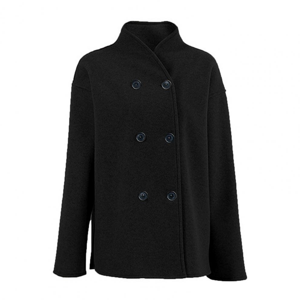 Women's Winter Cropped Wool Co - Wool Coat Peacoat 리뷰 및 가격