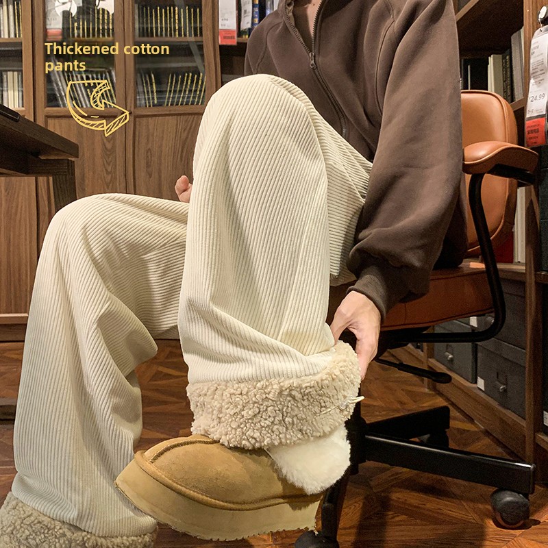 Men's Thickened Fleece Lined C - Corduroy Pant Warm 리뷰 및 가격