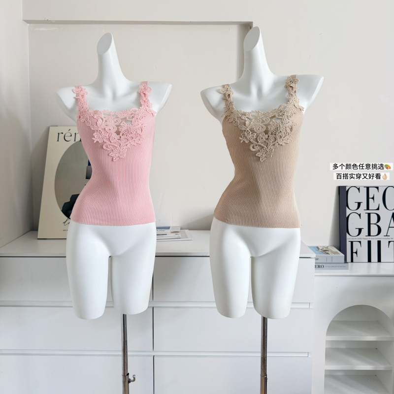 Sexy Lace Trim Camisole Top Ho - Flannel Shirt Lined 리뷰 및 가격