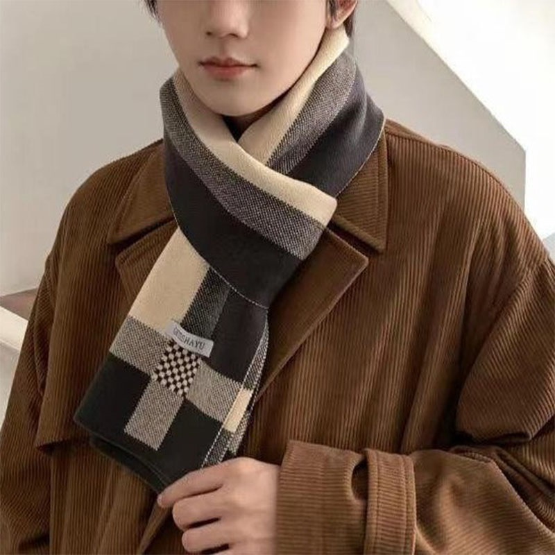 New Winter Men Scarf Keep Warm - Wool Scarf Men 리뷰 및 가격