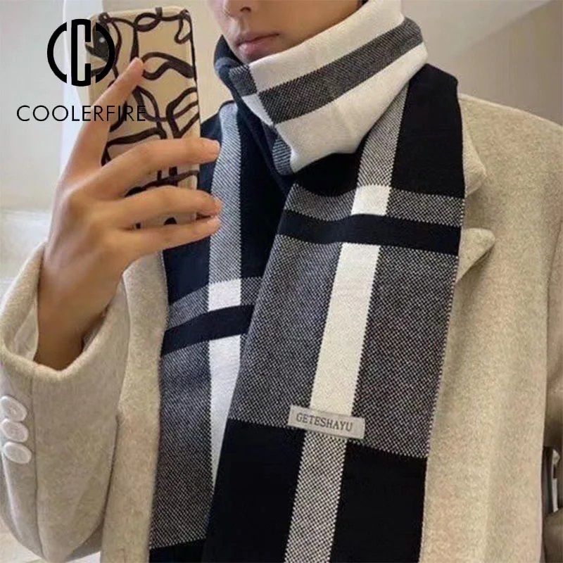 New Winter Men Scarf Keep Warm - Wool Scarf Men 리뷰 및 가격