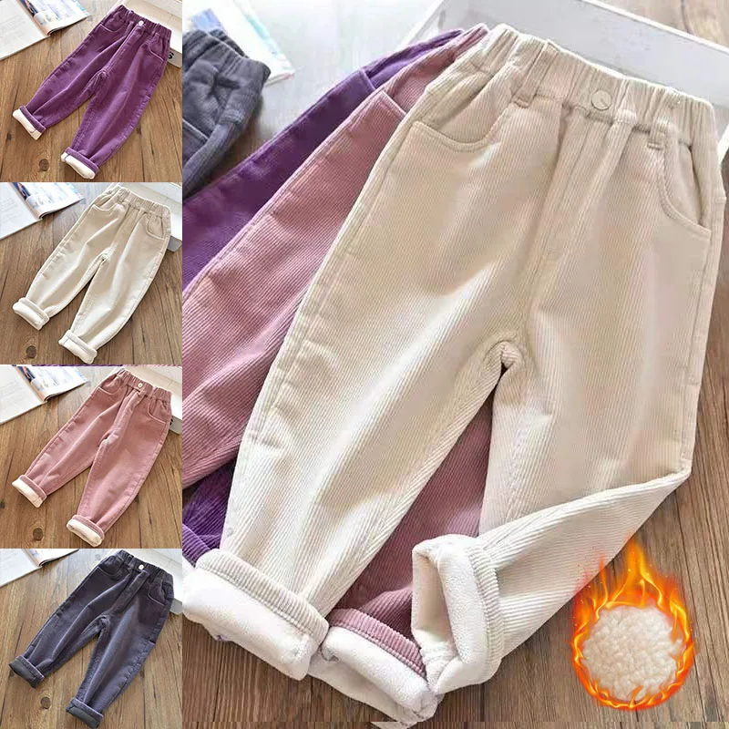 Velvet Lined Corduroy Kids Har - Corduroy Pant Warm 리뷰 및 가격