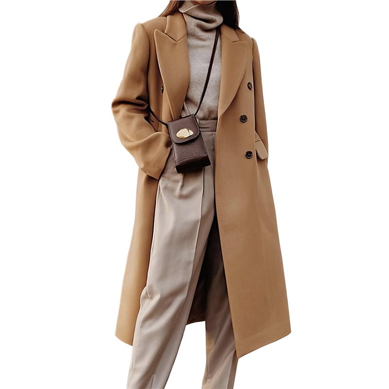 A24F-Womens Long Wool Coats Fa - Wool Coat Peacoat 리뷰 및 가격
