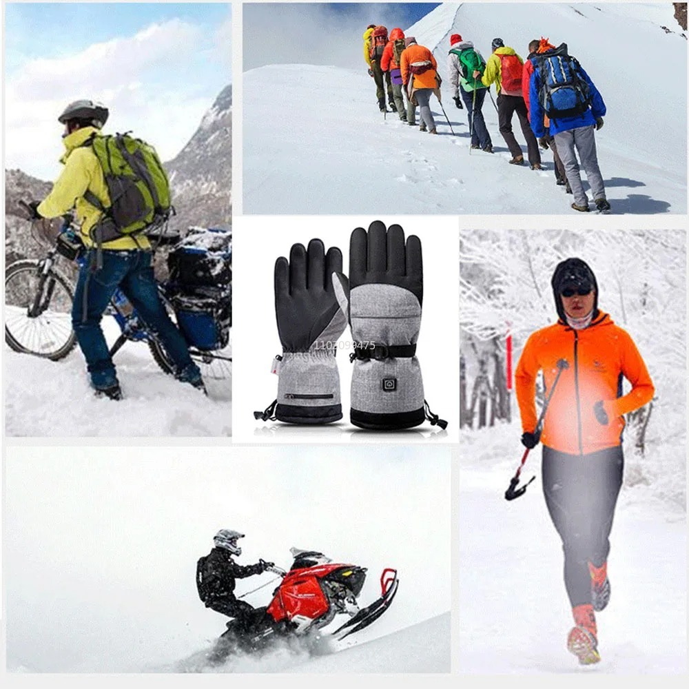 Heated Skiing Waterproof Glove - Touch Screen Gloves 리뷰 및 가격