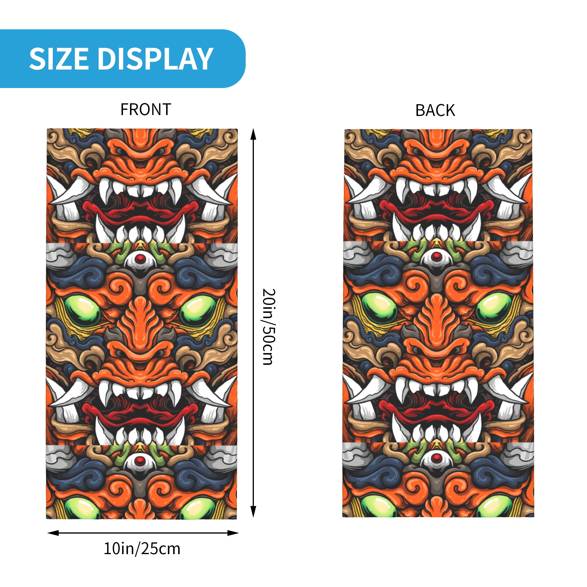 Custom Samurai Demon Oni Winte - Neck Gaiter Fleece 리뷰 및 가격